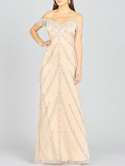 Candy Beaded Gown by Lara New York