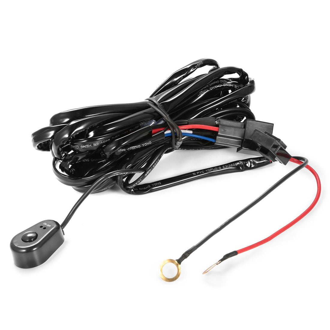 LED Light Bar Wiring Harness Kit 280W 12V 40A Power Relay Fuse On/Off Switch 10ft Length Universal Fitment Light Bar Accessories 