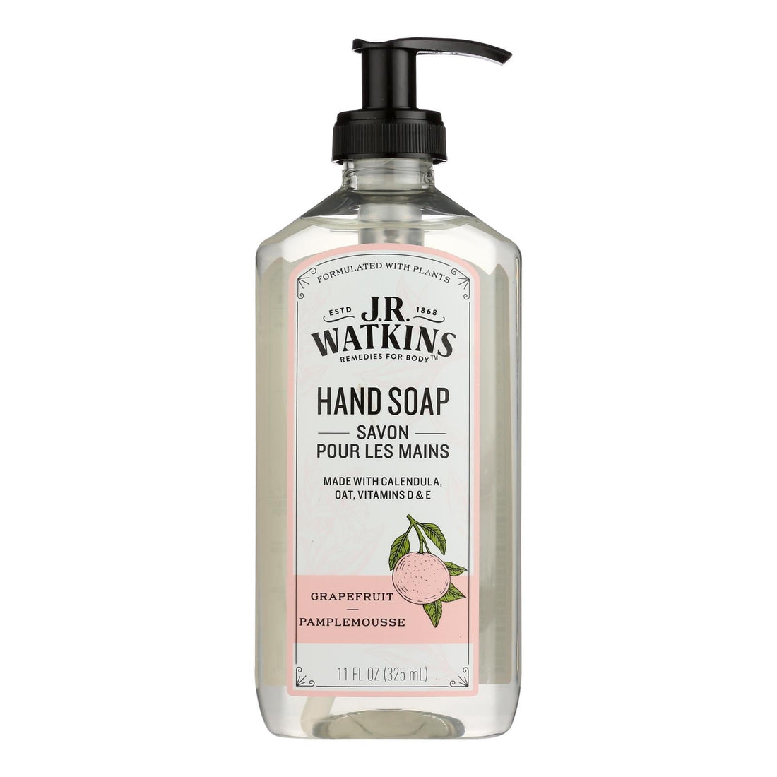 J.R. Watkins Grapefruit Hand Soap – Case of 3 (11 fl oz each) by Pasteur Pharmacy