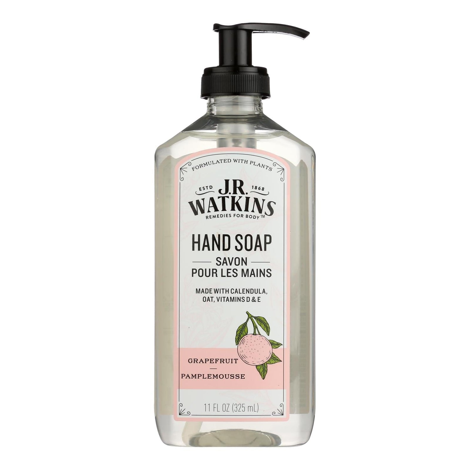 J.R. Watkins Grapefruit Hand Soap – Case of 3 (11 fl oz each) by Pasteur Pharmacy