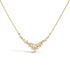 14K Yellow Gold 1/2 Cttw Diamond Scattered "V" Necklace (I-J Color, SI2-I1 Clarity) - 18" Inches by Bids.com