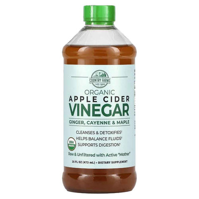 Country Farms Organic Apple Cider Vinegar Ginger Cayenne & Maple