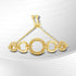 10K Yellow Gold over .925 Sterling Silver Diamond Accented Graduated Infinity Open Circle 6â€-9â€ Adjustable Bolo Bracelet (H-I Color, I2-I3 Clarity) by Bids.com