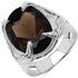 7.80 Carat Genuine Smoky Quartz .925 Sterling Silver Ring by Bids.com