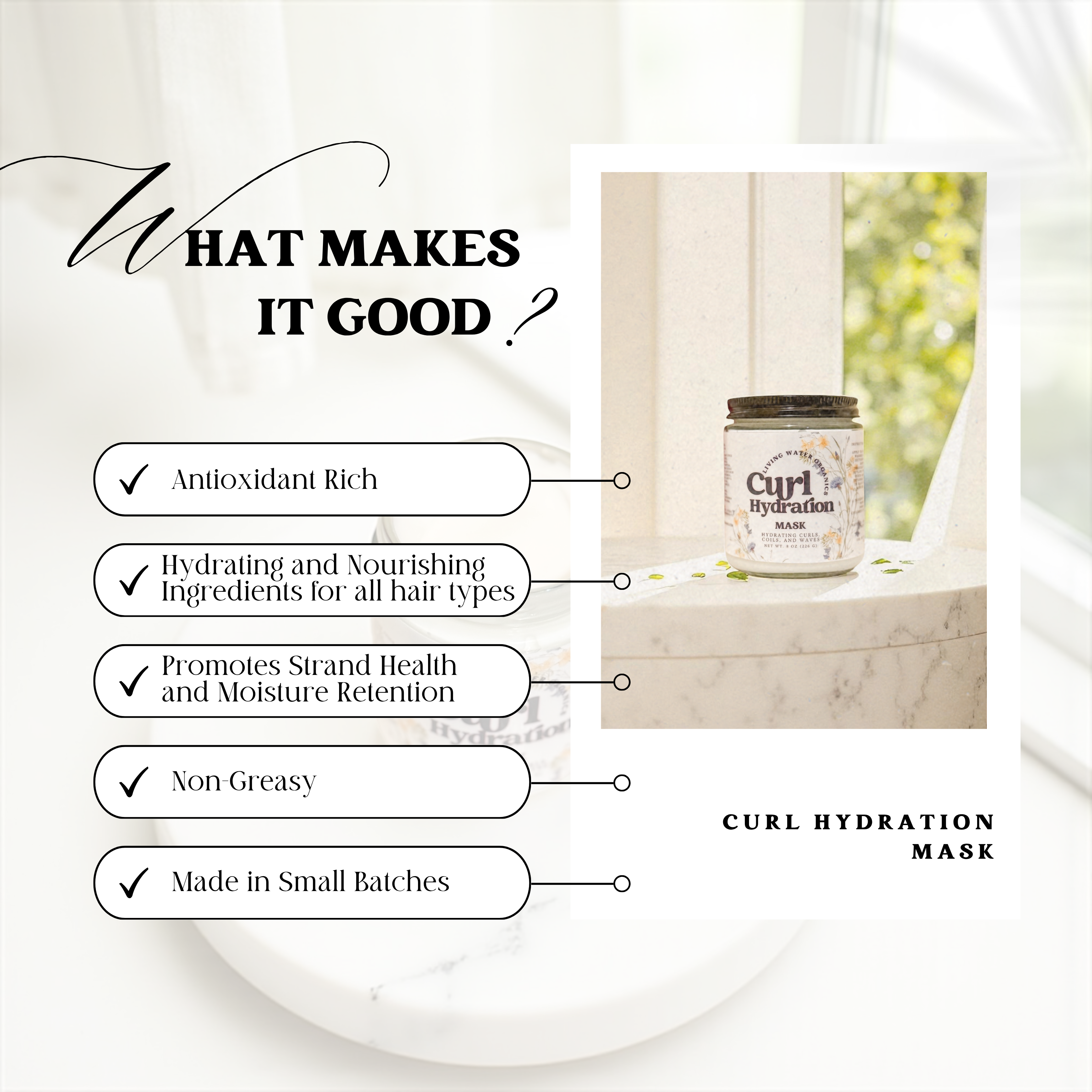 Curl Hydration Mask by Living Water Organics