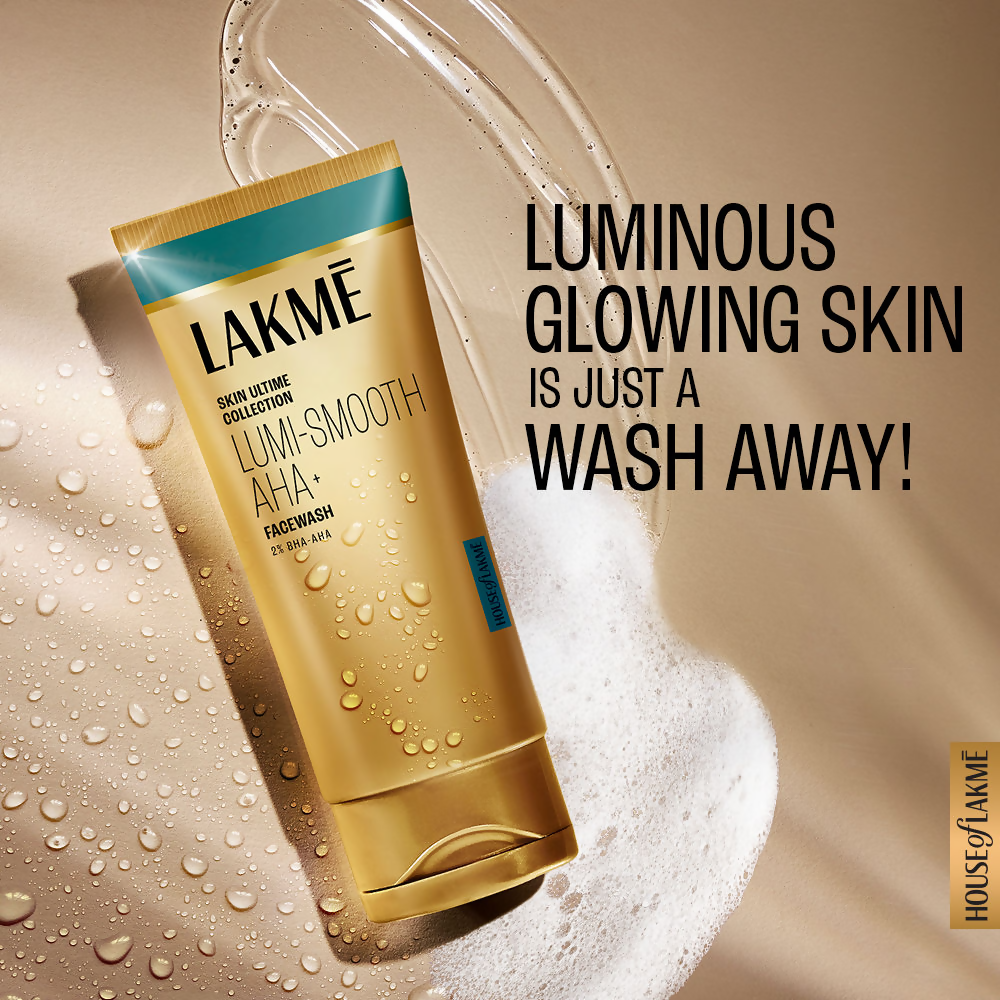 Lakme Lumi-Smooth AHA+ Face Wash With 2% Salicylic Acid-Lactic Acid