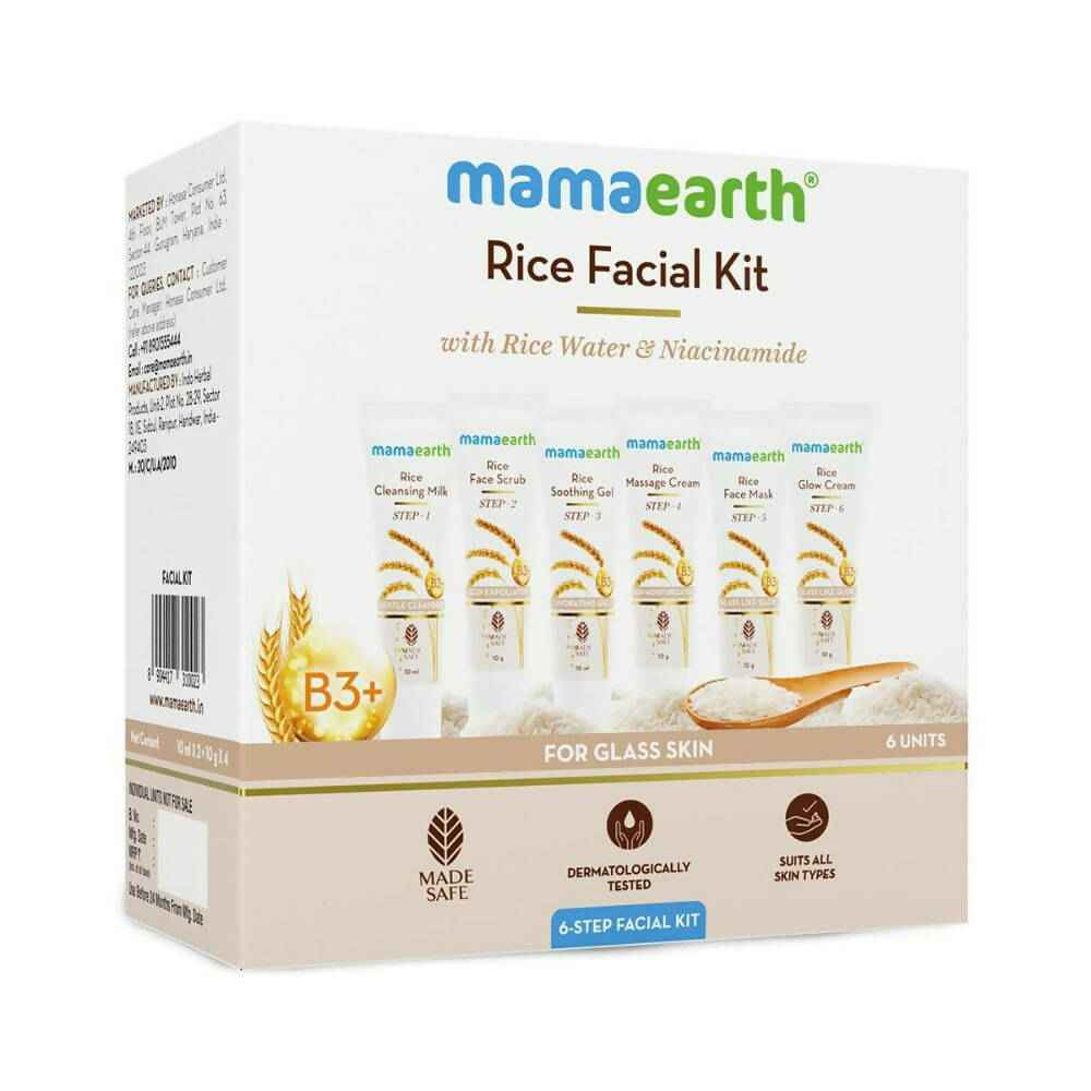 Mamaearth Rice Facial Kit With Rice Water &amp; Niacinamide
