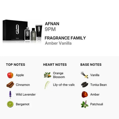 9PM By Afnan For Men (3Pc Gift Set) by perfumesandrea