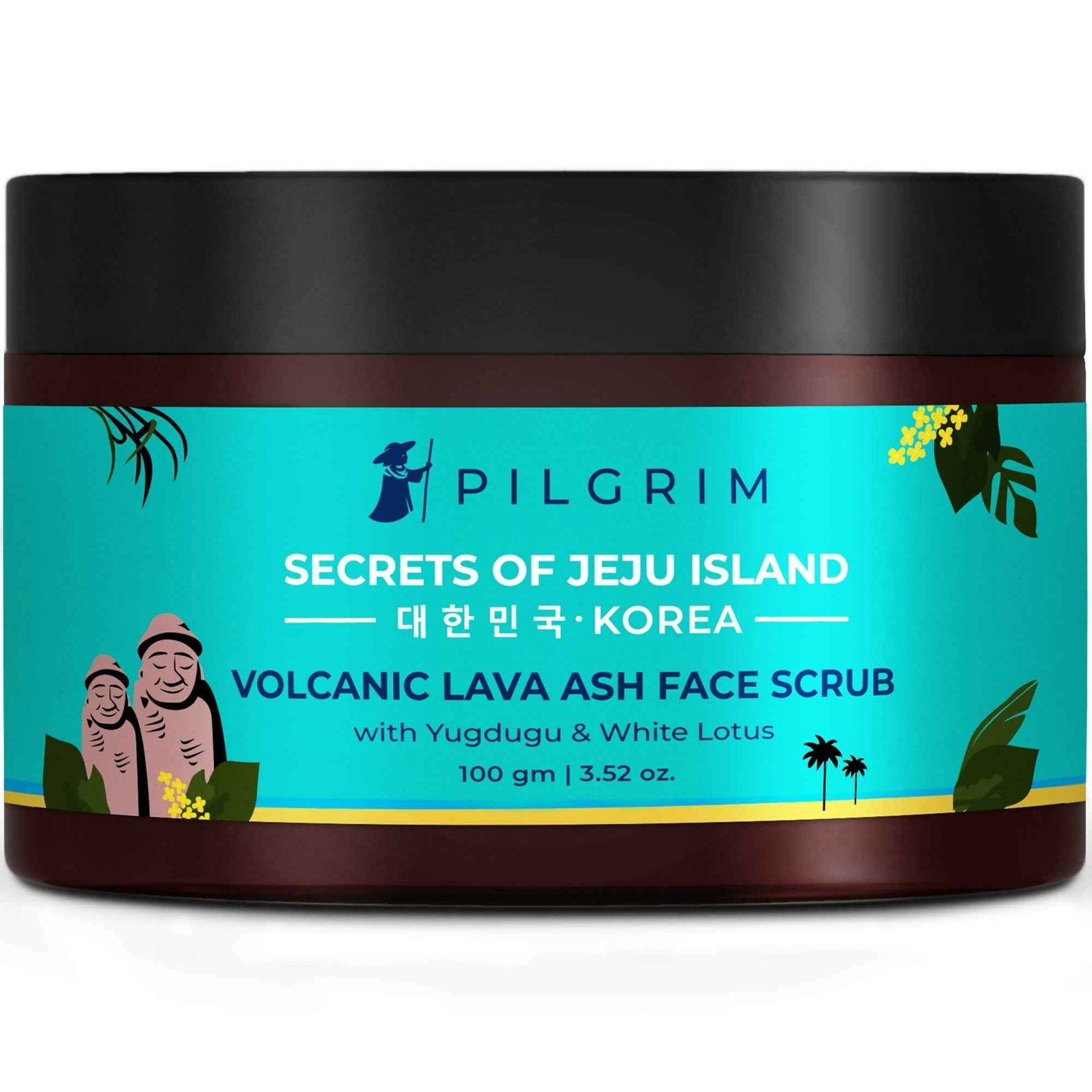 Pilgrim Face Scrub with Yugdugu &amp; White Lotus, For Glowing Skin &amp; Blackhead Removal, Dry, Oily Combination Skin