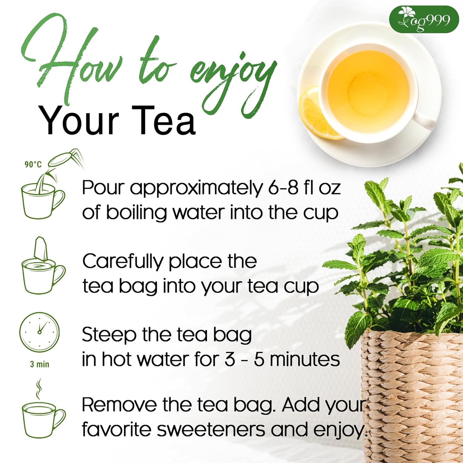 Premium Moroccan Mint Green Tea | Traditional Green Tea with Spearmint – Premium Quality Herbal Blend. by FreshDrinkUS - Natural and Premium Herbal Tea
