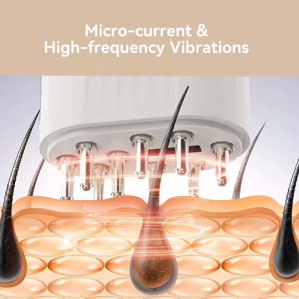 Electric Oil Applicator and Vibration Scalp Massager 2 in 1 by BeNat