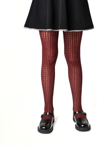 Conte-Kids Cotton Tights Miss 618 - Mesh Pattern