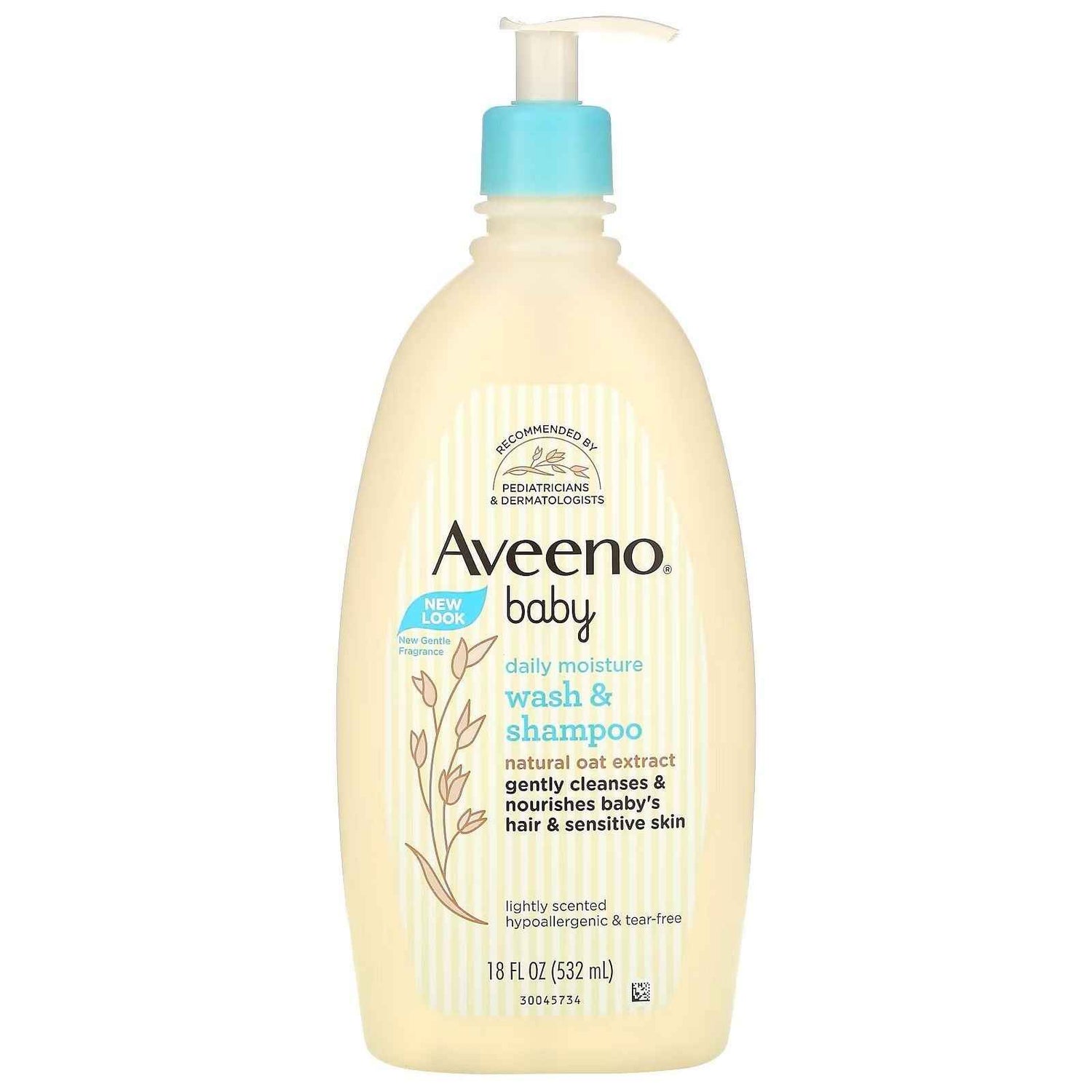 Aveeno Baby Daily Moisture Body Wash &amp; Shampoo Oat Extract 8 Fl. Oz