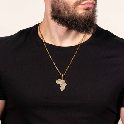 Africa Pendant 925 Sterling Silver