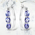 1.99 Carat Genuine Tanzanite and White Diamond .925 Sterling Silver Earrings by Bids.com