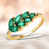 0.68 Carat Genuine Zambian Emerald and White Diamond 14K Yellow Gold Ring by Bids.com