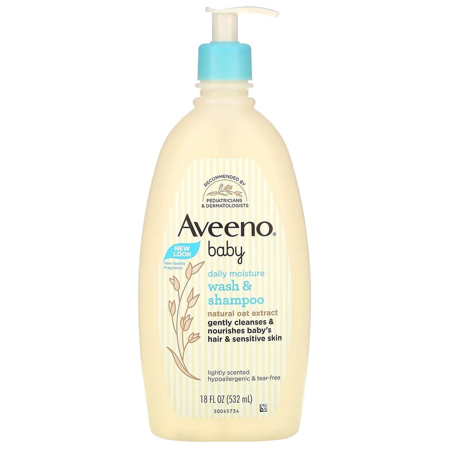 Aveeno Baby Daily Moisture Body Wash &amp; Shampoo Oat Extract 8 Fl. Oz 