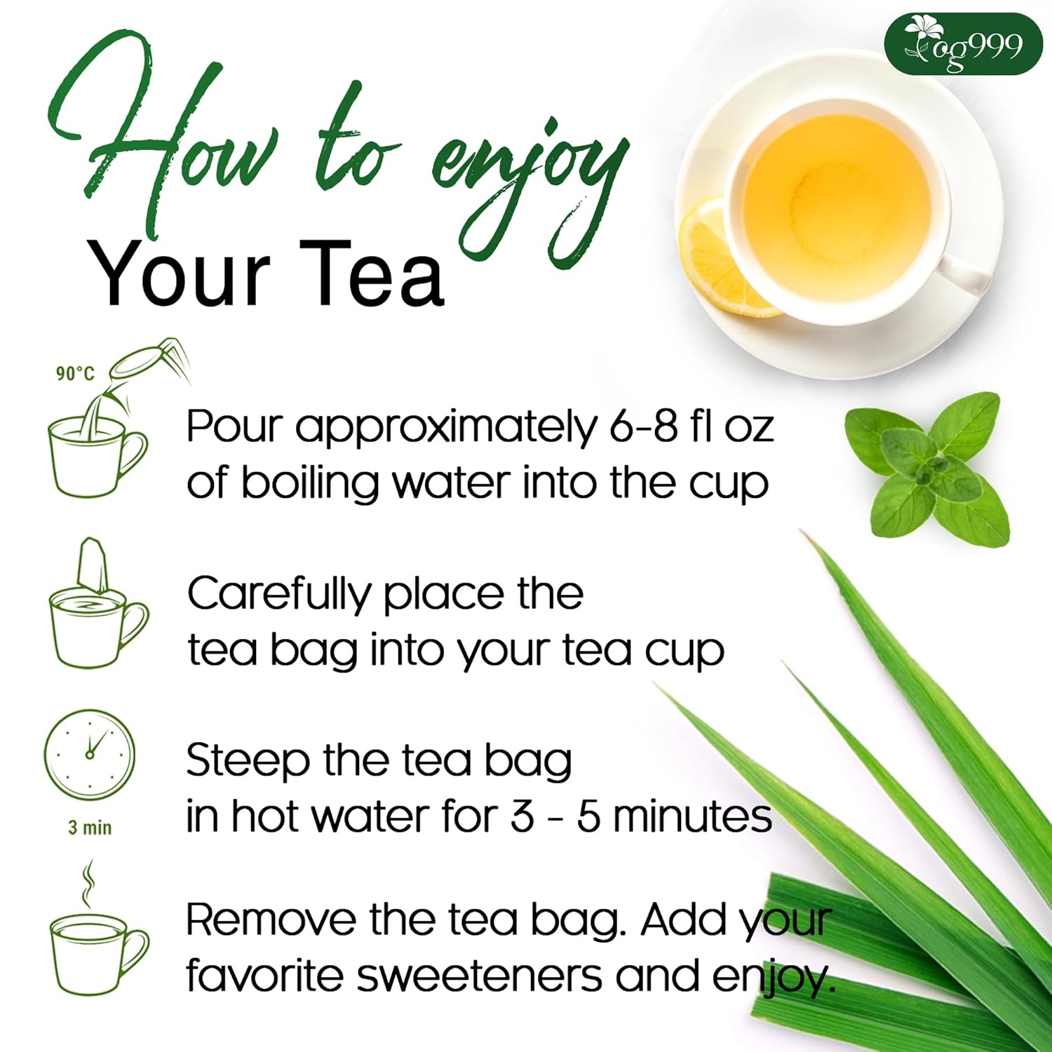 Premium Oregano Herbal Tea with Jasmine-Like Notes | Blend of Oregano, Thyme &amp; Lemongrass by FreshDrinkUS - Natural and Premium Herbal Tea