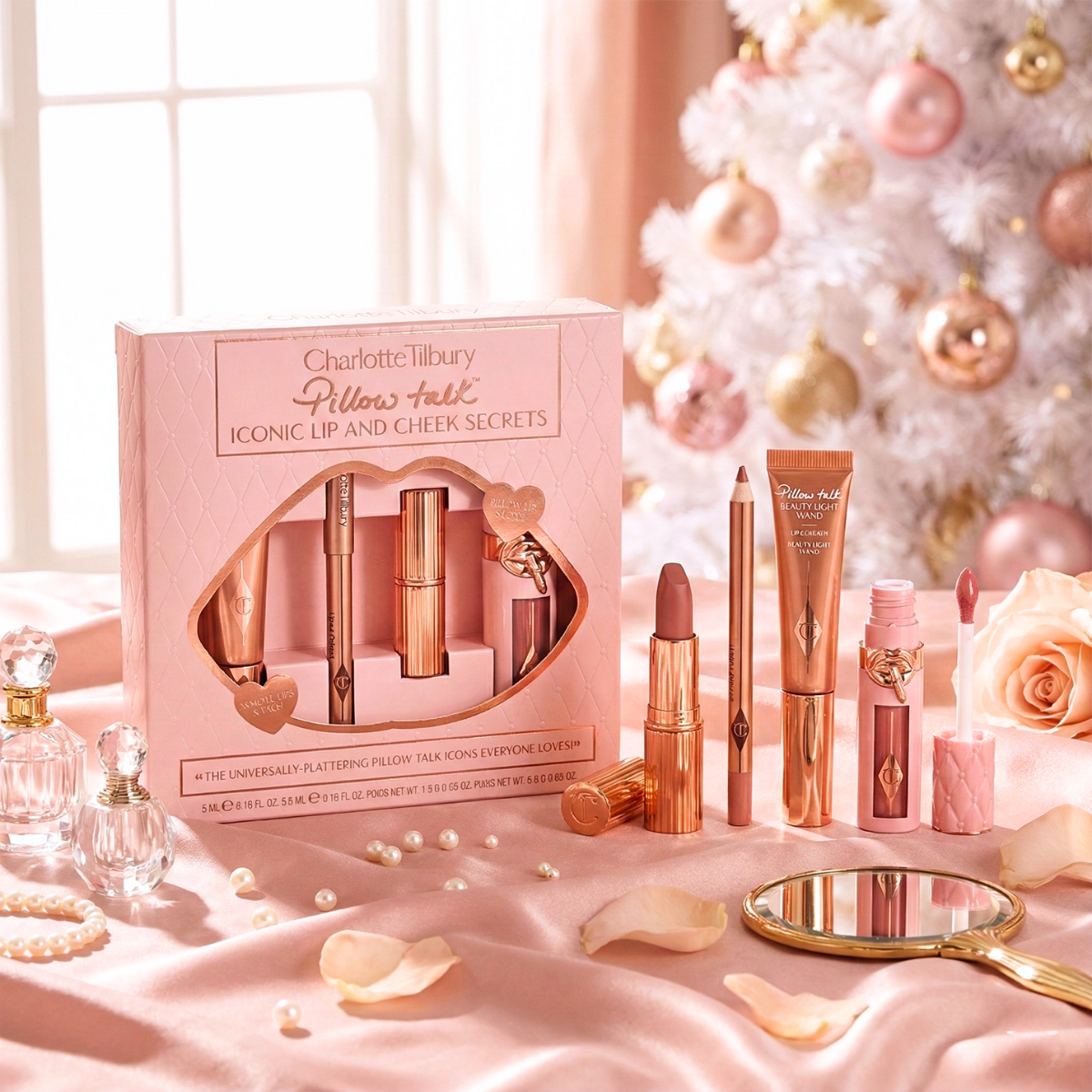 Charlotte Tilbury Pillow Talk Iconic Lip and Cheek Secrets - Pillow Talk by Nava Beauty