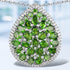 4.65 Carat Genuine Chrome Diopside .925 Sterling Silver Pendant by Bids.com