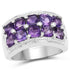 2.80 Carat Genuine Amethyst .925 Sterling Silver Ring by Bids.com