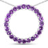 0.72 Carat Genuine Amethyst .925 Sterling Silver Pendant  DestGlow
