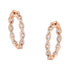 10K Rose Gold Diamond Hoop Earring (1 cttw, H-I Color, I1-I2 Clarity) by Bids.com