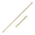 14k Yellow Gold White Pave High Polish Modern Lite Miami Cuban Chain (6.5mm) by Bids.com