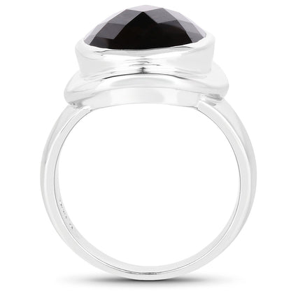 7.90 Carat Genuine Smoky Quartz .925 Sterling Silver Ring by Bids.com