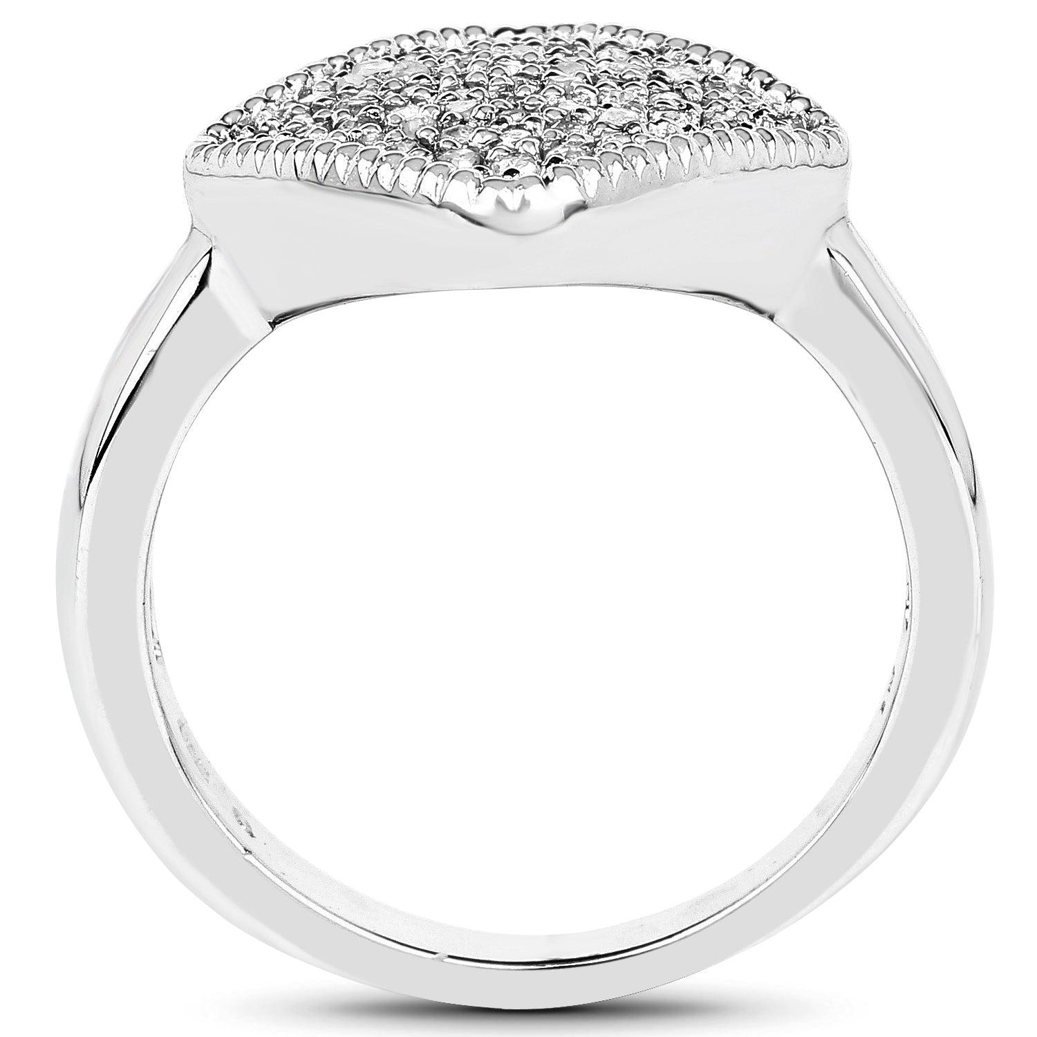 0.23 Carat Genuine White Diamond .925 Sterling Silver Ring by Bids.com