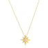 14k Yellow Gold High Polish North Star Necklace by Bids.com