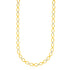 14k Two-Tone Gold Multi-Textured Oval Link Fancy Necklace by Bids.com