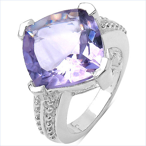 10.30 Carat Genuine Amethyst .925 Sterling Silver Ring by Bids.com