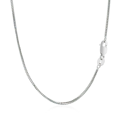 14k White Gold Franco Chain 0.9mm by Bids.com
