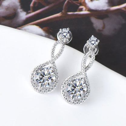 1 Carat Sparkala™ Pure Sterling Silver Earrings - DestGlow