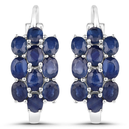 10.40 Carat Genuine Blue Sapphire .925 Sterling Silver 3 Piece Jewelry Set (Ring, Earrings, and Pendant w/ Chain) by Bids.com