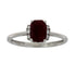 Genuine 1.38ct Ruby Diamond Ring 14KT White Gold by Bids.com