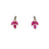 Natural .58ct Ruby Diamond Earrings 10KT Yellow Gold by Bids.com