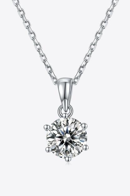 1 Carat Sparkala™ Platinum-Plated 925 Sterling Silver Necklace - DestGlow