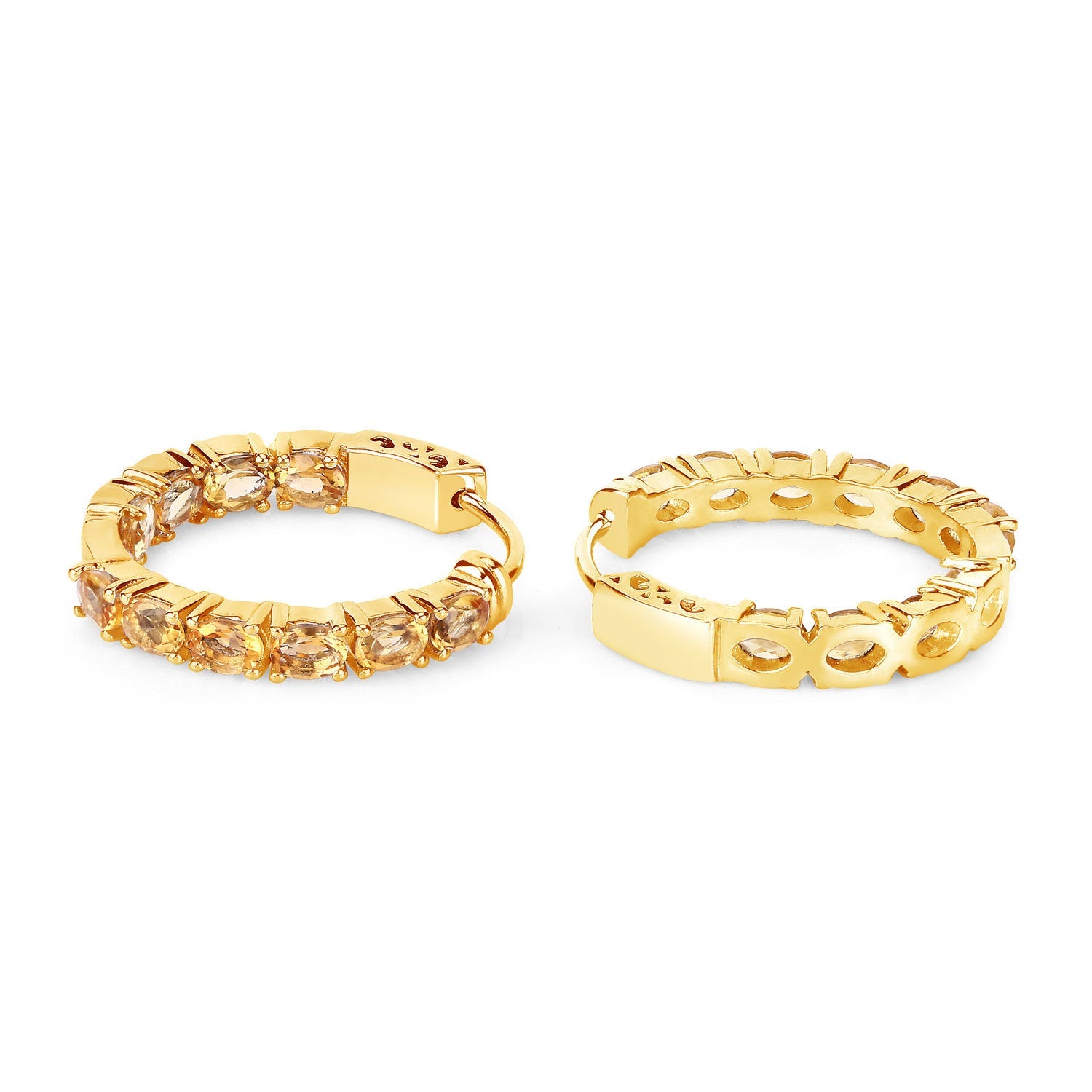 3.20 Carat Genuine Citrine .925 Sterling Silver Earrings by Bids.com