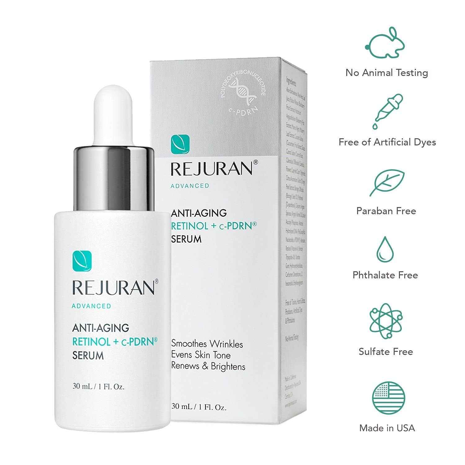 ® Advanced Anti-Aging Retinol + C-Pdrn® Serum - Boosting Facial Serum for Firmness, Radiance and Anti-Wrinkle Care, Clinically Developed (1.01 Fl Oz)