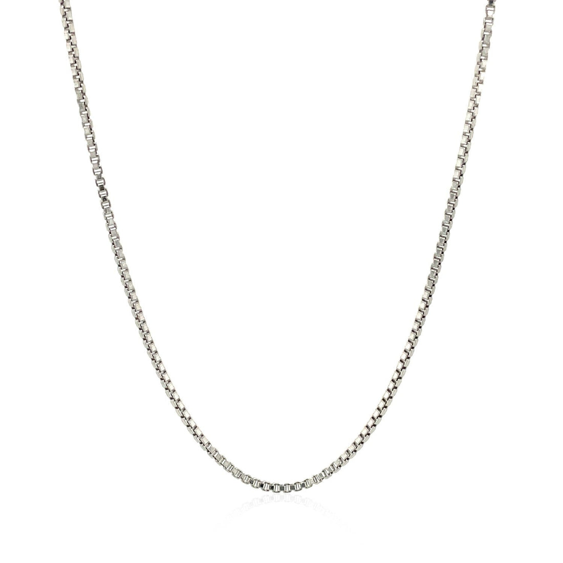Sterling Silver Rhodium Plated Box Chain 1.3mm by Bids.com