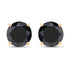 4.91 Carat Genuine Black Diamond 14K Yellow Gold Earrings by Bids.com