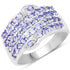 1.58 Carat Genuine Tanzanite .925 Sterling Silver Ring  DestGlow