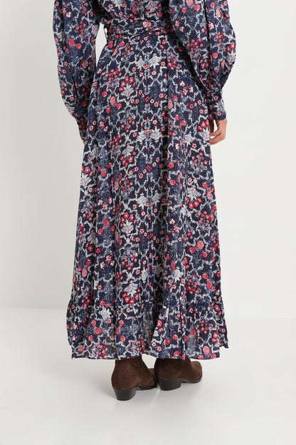 Isabel Marant Etoile Women Wrap Long Skirt With Flounce by Luosophy