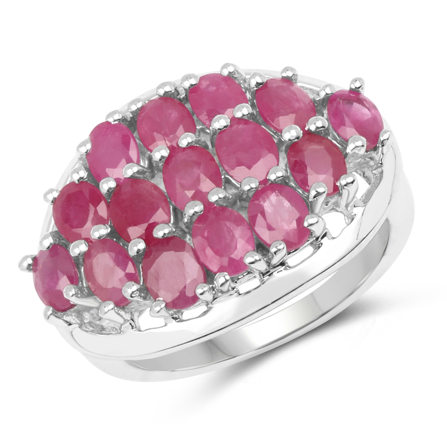 3.00 Carat Genuine Ruby .925 Sterling Silver Ring by Bids.com