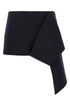 Prada Women Midnight Blue Wool Blend Mini Skirt by Luosophy