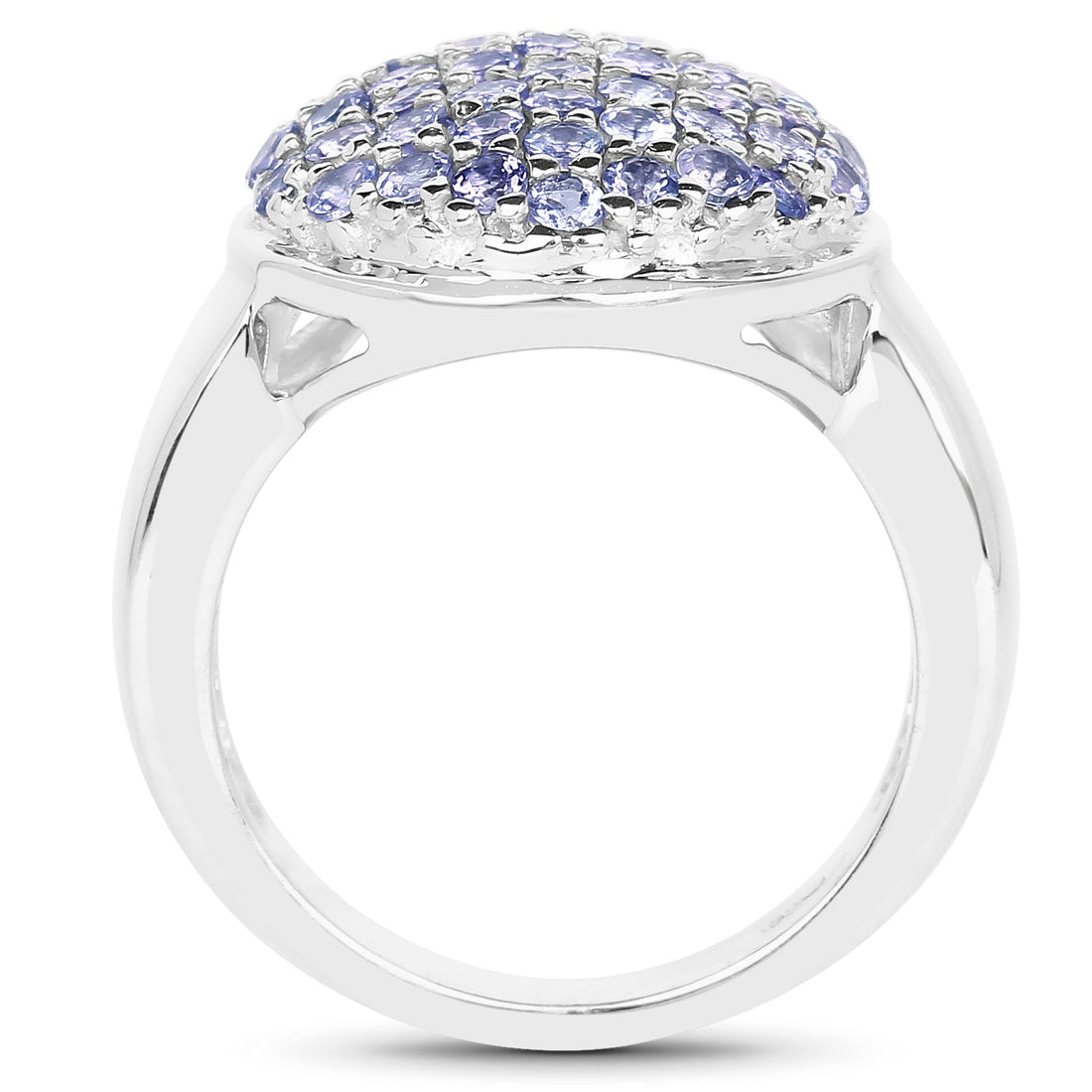 2.00 Carat Genuine Tanzanite .925 Sterling Silver Ring by Bids.com
