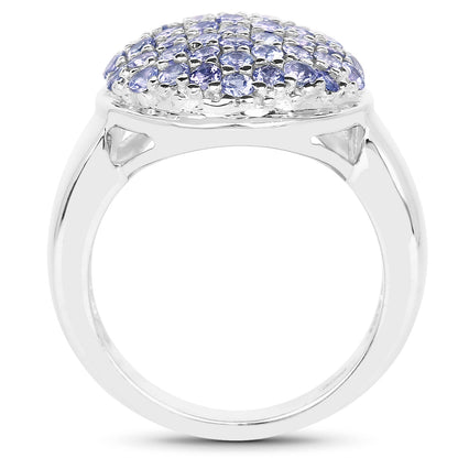 2.00 Carat Genuine Tanzanite .925 Sterling Silver Ring by Bids.com