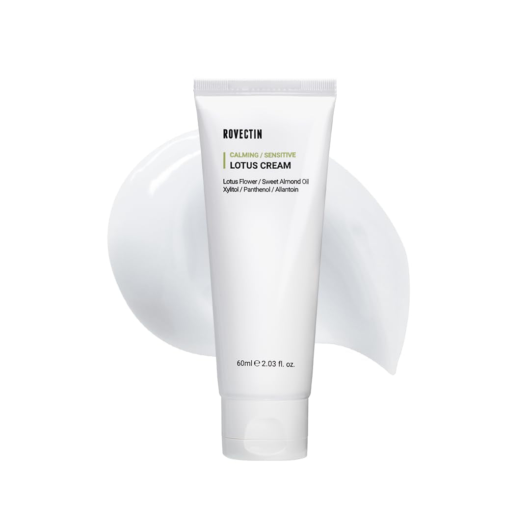 Calming Lotus Water Cream - Lightweight Moisturizer Face Cream for Oily, Combination Skin | 75% Lotus Water Extract for Skin Purifying, Anti-Aging | Vegan Korean Skincare (2.1 Fl.Oz, 60Ml) by Korean Skin Care
